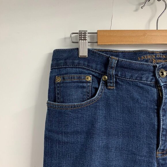 Lauren Jeans Premium Women's‎ Classic Straight Mid Rise Stretch Jeans Size 8 - Picture 4 of 13